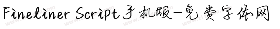 Fineliner Script手机版字体转换